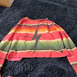 Aviator nation cropped crewneck